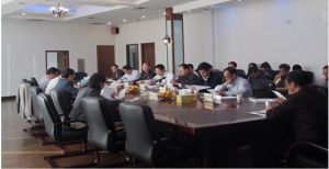 2010年11月12日省國資委戴震華副主任來集團調研指導工作