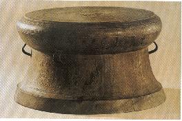 壯族銅鼓 - 翔鷺銜魚紋銅鼓