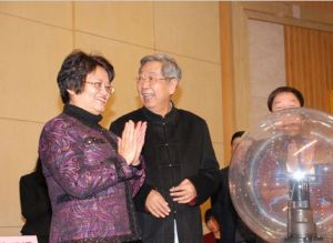 中華語文工具書首席顧問許嘉璐、中共中央台辦副主任葉克冬在北京聯合開通“中華語文知識庫”網站