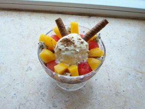 西瓜黃桃冰淇淋 西瓜黃桃冰淇淋