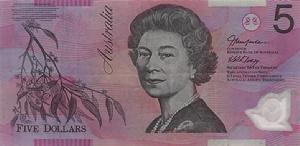 澳元澳大利亞元2002年版5面值