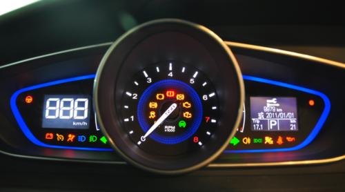 Configurable三色背光數字儀錶盤