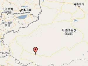 肖爾巴格鄉在新疆維吾爾自治區內位置