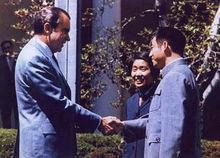 美國前總統尼克森接見莊則棟