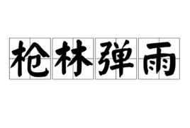 槍林彈雨[漢語成語]