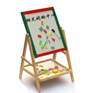 兒童畫板 畫架 雙面磁性畫板 送超值禮包雙面黑板 環保畫板