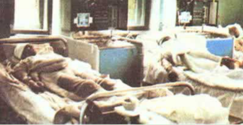 (在基輔住院的部分受害者)