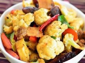 肉片燒菜花 肉片燒菜花