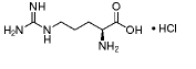 L-精氨酸鹽酸鹽 結構式