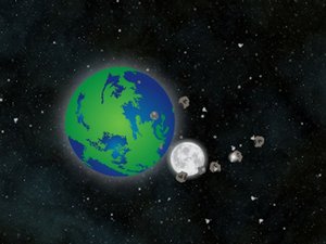 月亮保護地球