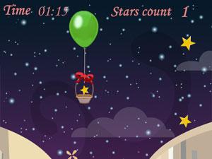 氣球籃子接星星 氣球籃子接星星