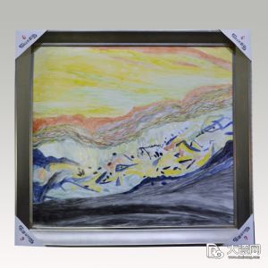 盧仁火《無題》60x60新彩瓷板