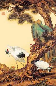 松鶴圖[朱宣鹹繪畫作品]