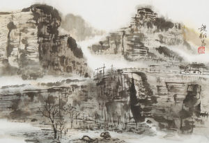 虞觀翔畫作 杭州湘湖畫院