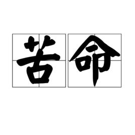 苦命[詞語解釋]