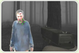 森林生存的殭屍