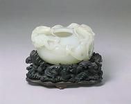 青玉雙龍紋水丞 青玉雙龍紋水丞