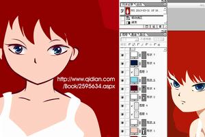 起點中文網角色印象原畫稿。