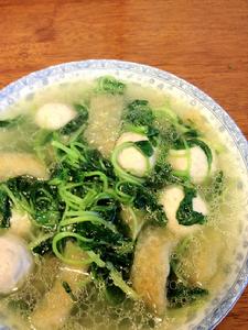 雞毛菜丸子湯 雞毛菜丸子湯