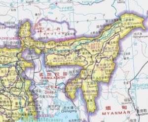 以前的阿薩姆邦，包括後來多個邦