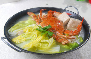 大閘蟹燉白菜凍豆腐 大閘蟹燉白菜凍豆腐