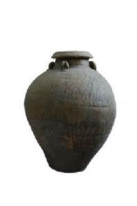 唐青釉四系罐 唐青釉四系罐