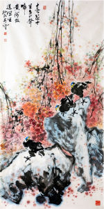 春花十里鳥聲啼