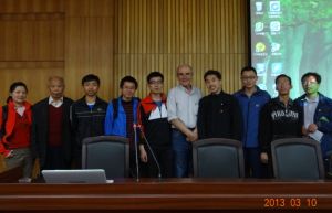 2013年3月陽和平老師長沙高校巡講