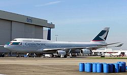（圖）國泰航空波音747-400客機