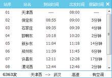 G363次高速動車組列車