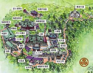 高尾山藥王院導遊圖