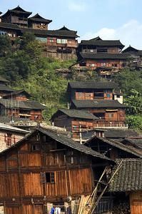 西江苗寨吊腳樓