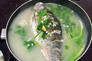韭菜鯽魚湯 韭菜鯽魚湯
