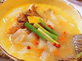 白玉燴魚尾 白玉燴魚尾