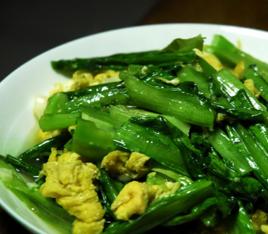 油麥菜炒雞蛋 油麥菜炒雞蛋