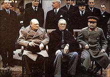 邱吉爾在雅爾達會議上