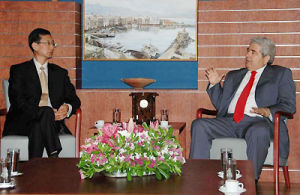 賽普勒斯總統會見中國新聞代表團