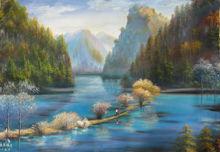 張三水－油畫－九寨溝系列