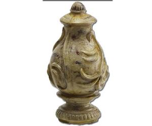 明清中式風格窗簾鼎型花頭裝飾