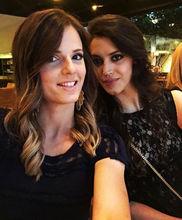 與隊友布薩自拍照