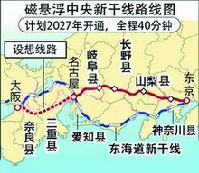 中央新幹線路線