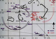 西沙海戰作戰圖