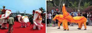 傣族白象、馬鹿舞