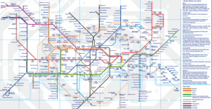 倫敦捷運線路圖
