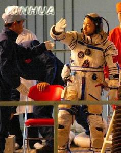 楊利偉在訓練中