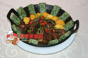 三鮮鐵鍋烤蛋 三鮮鐵鍋烤蛋