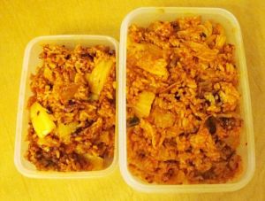 辣白菜五花肉炒飯 辣白菜五花肉炒飯