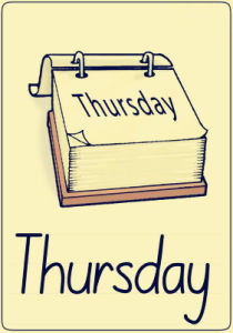 Thursday[星期四]