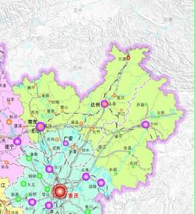 成渝經濟區東北部城市群 成渝經濟區東北部城市群