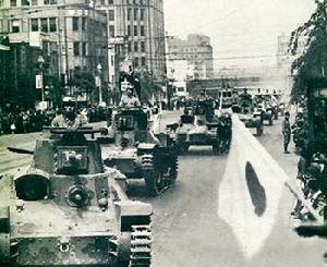 入侵上海的日本軍95式戰車部隊